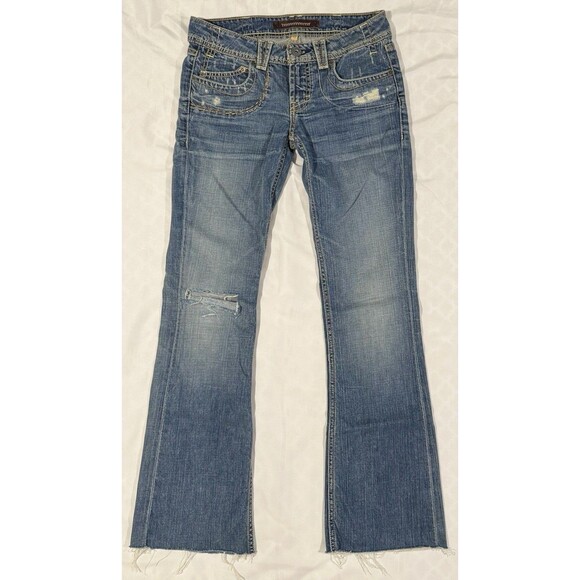 Y2K 2000s Yanuk Jeans Women's Mirage Flared Bootcut Size 27 Vintage EUC Low Rise - Picture 1 of 16